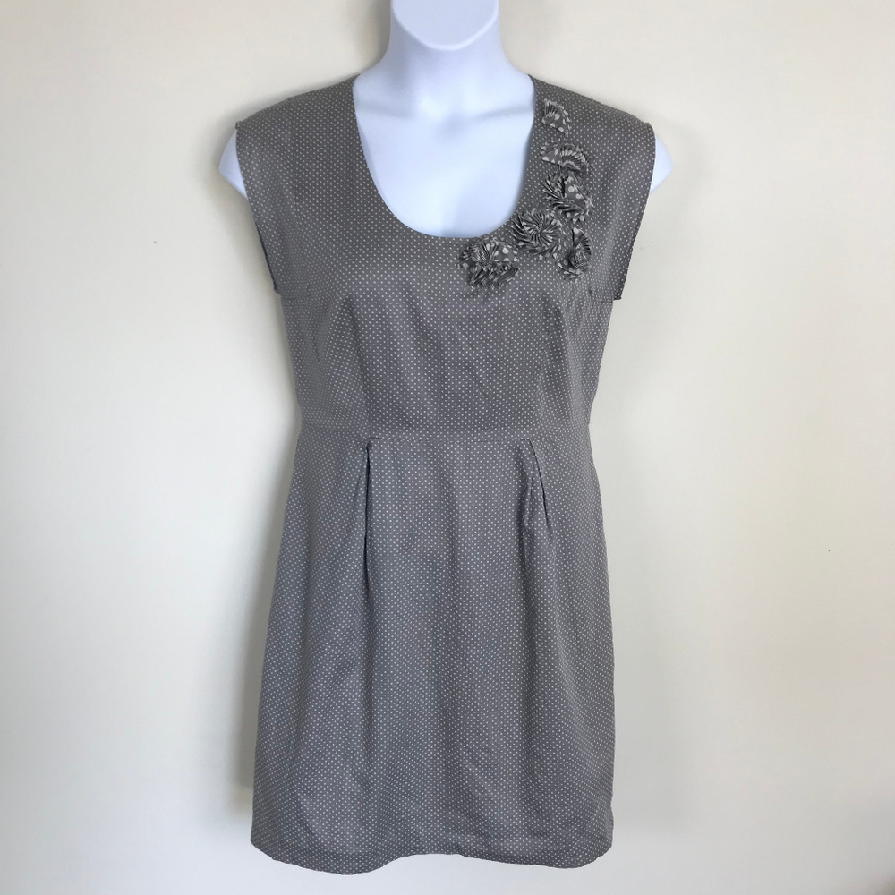 Ann Taylor Loft Petites Light Gray Dress